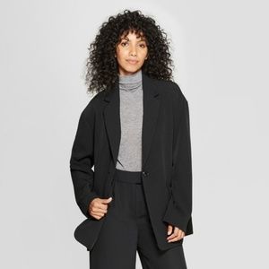 NEW! Women's Black Long Sleeve Oversized Slouchy Blazer